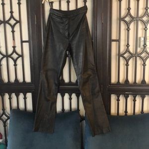 Genuine leather pants
